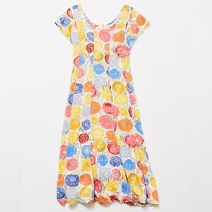 Vintage Jams World Floral Scoop Neck Dress Sz M